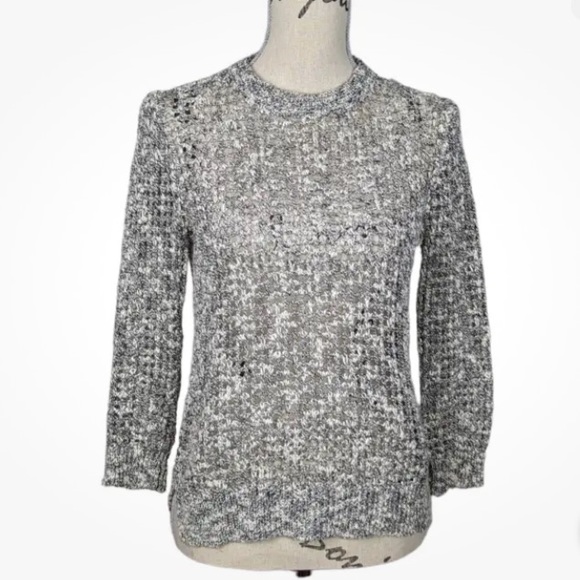 Theory open knit crew neck sweater size P/ TP - Picture 4 of 6